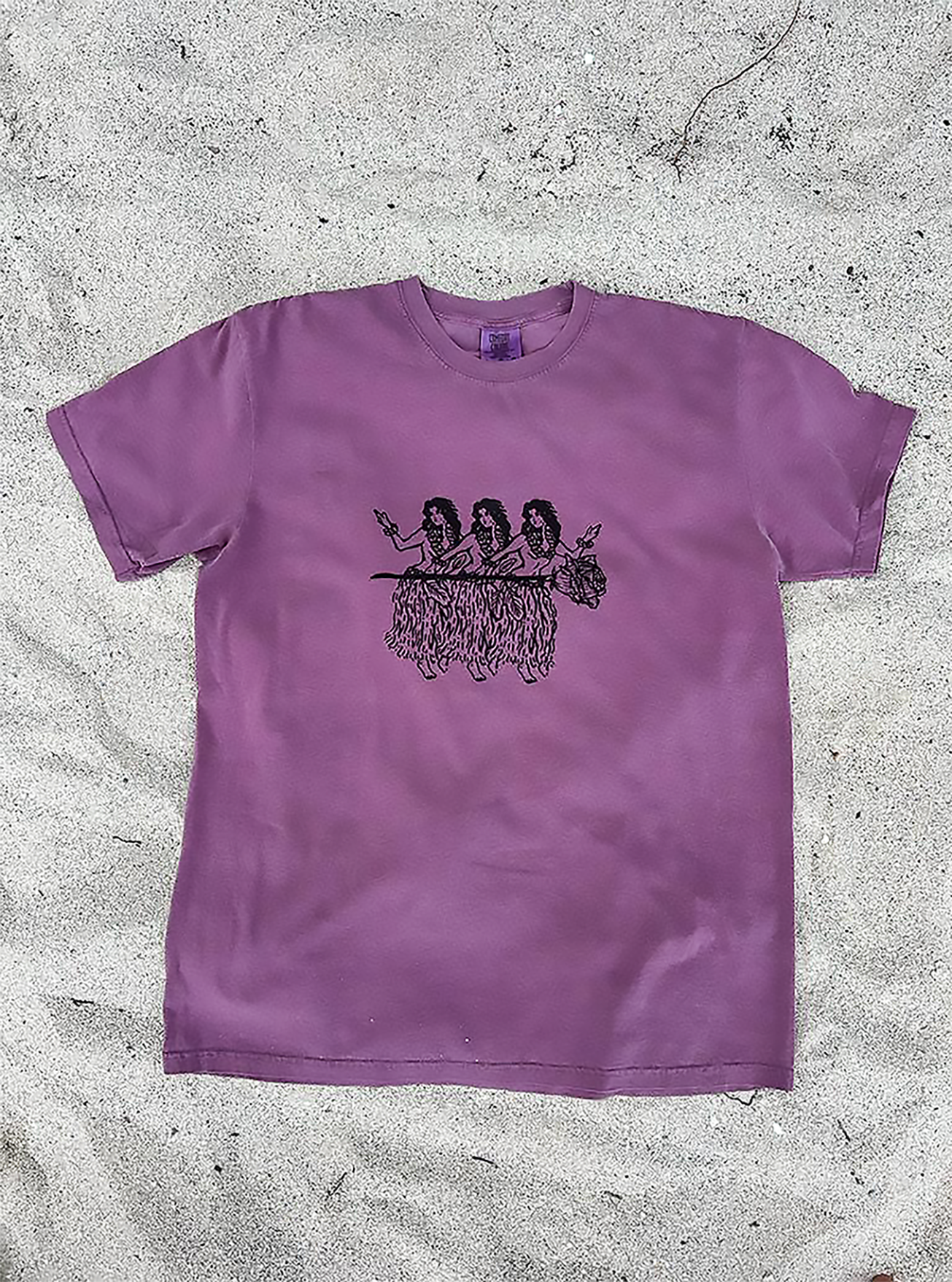 ADB Big Hula Girls Vintage Purple T-shirt